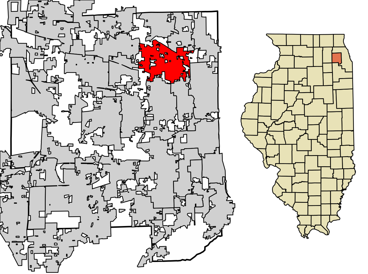 DuPage_County_Illinois_Incorporated_and_Unincorporated_areas_Addison_Highlighted.svg